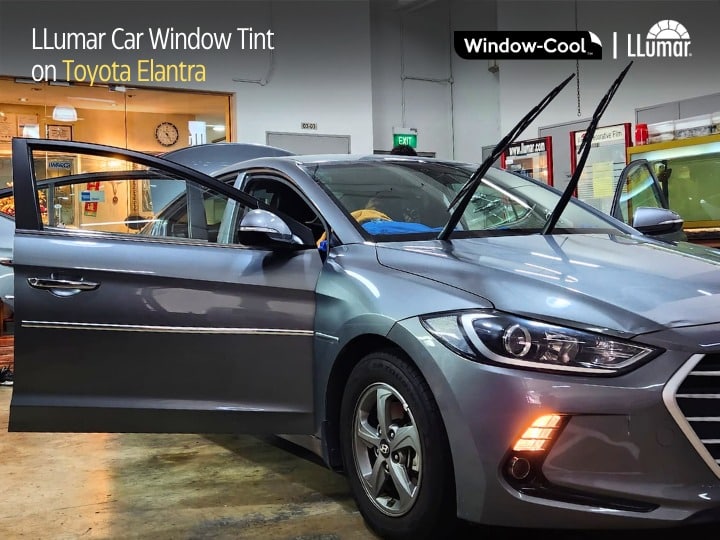 Clear Window Film Installation on Windshield or Windscreen - Toyota Elantra
