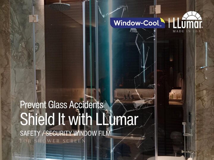Safety window film for shower screen bathroom glass protection in Singapore
