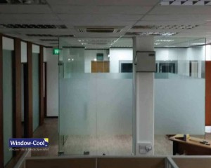 Frosted Privacy Window Film for Office Conference Room