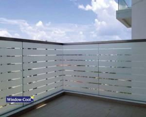 Frosted Privacy Window Film for Home Balcony