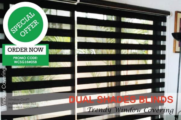 Dual Shade Blinds Promotion, Window Blinds Promotion Singapore