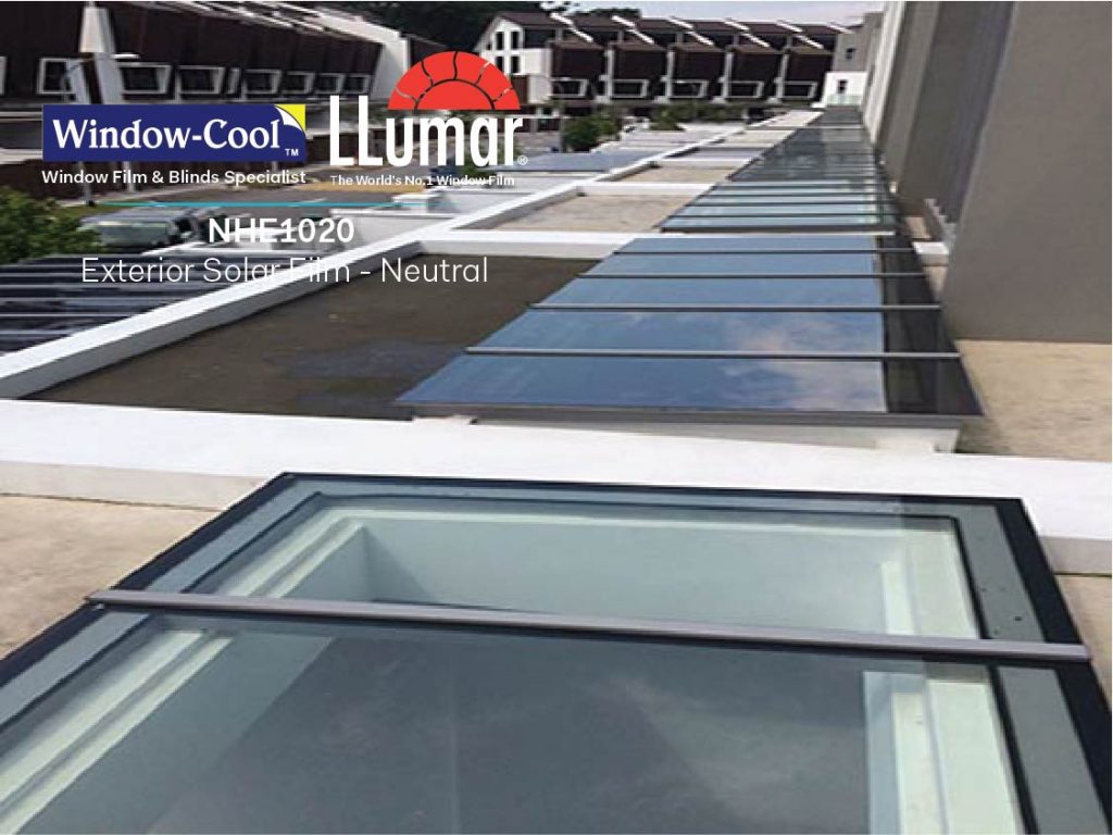 Exterior Sun Control Window Film for Skylight Flat Glass Surface