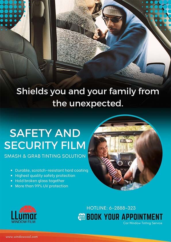 Anti Shatter Security Film for Car