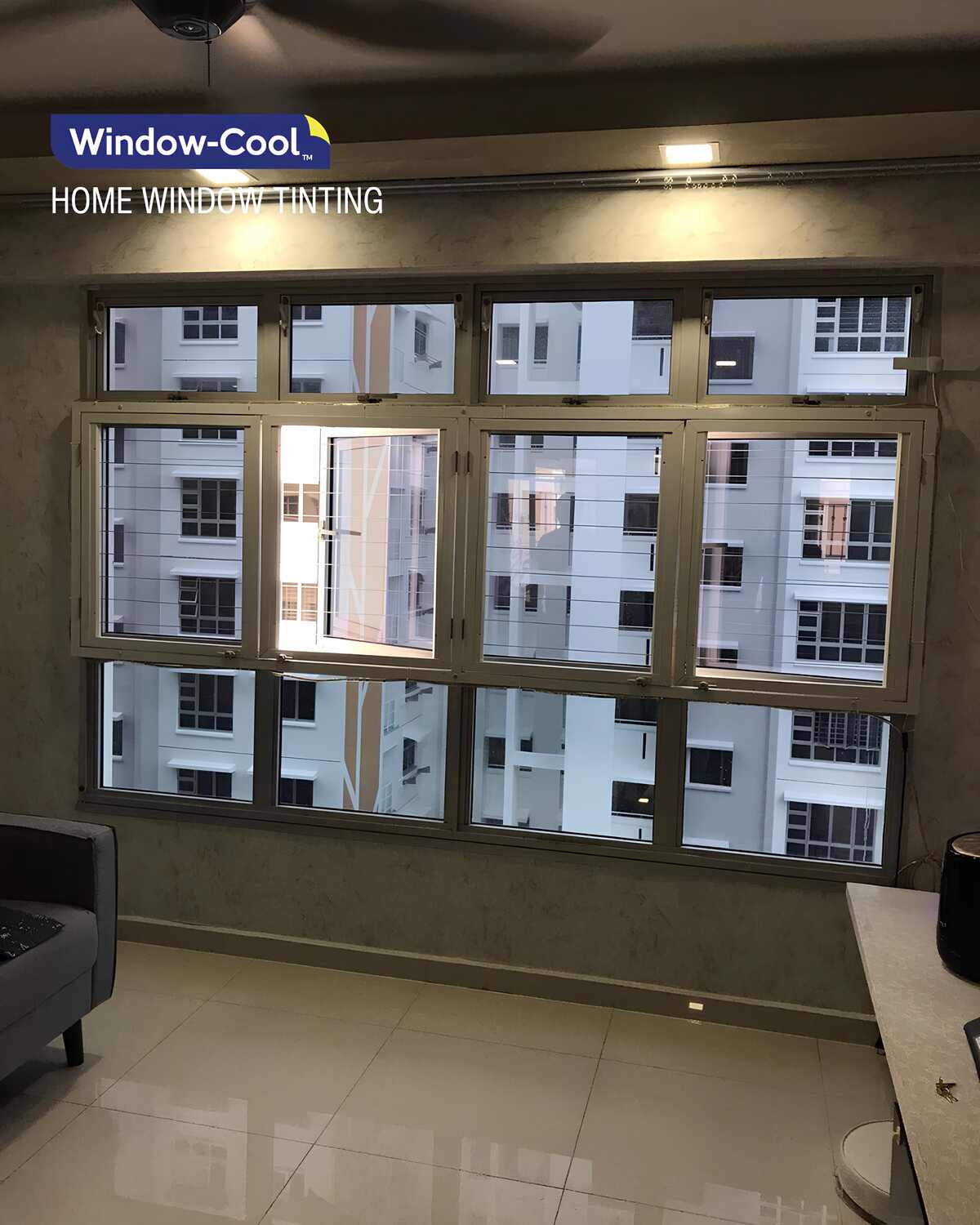 Heat Blocking Solar Window Film for HDB Home Living Hall Windows - Home Window Film Tint