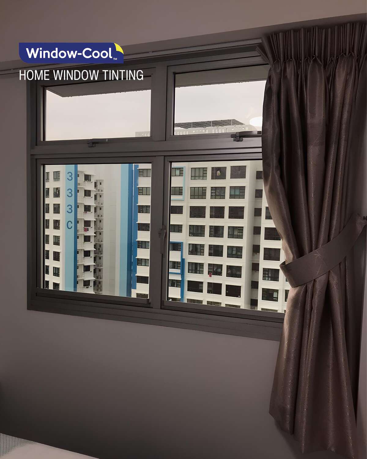 Heat Blocking Window Film for HDB Room Windows - Home Window Film Tint