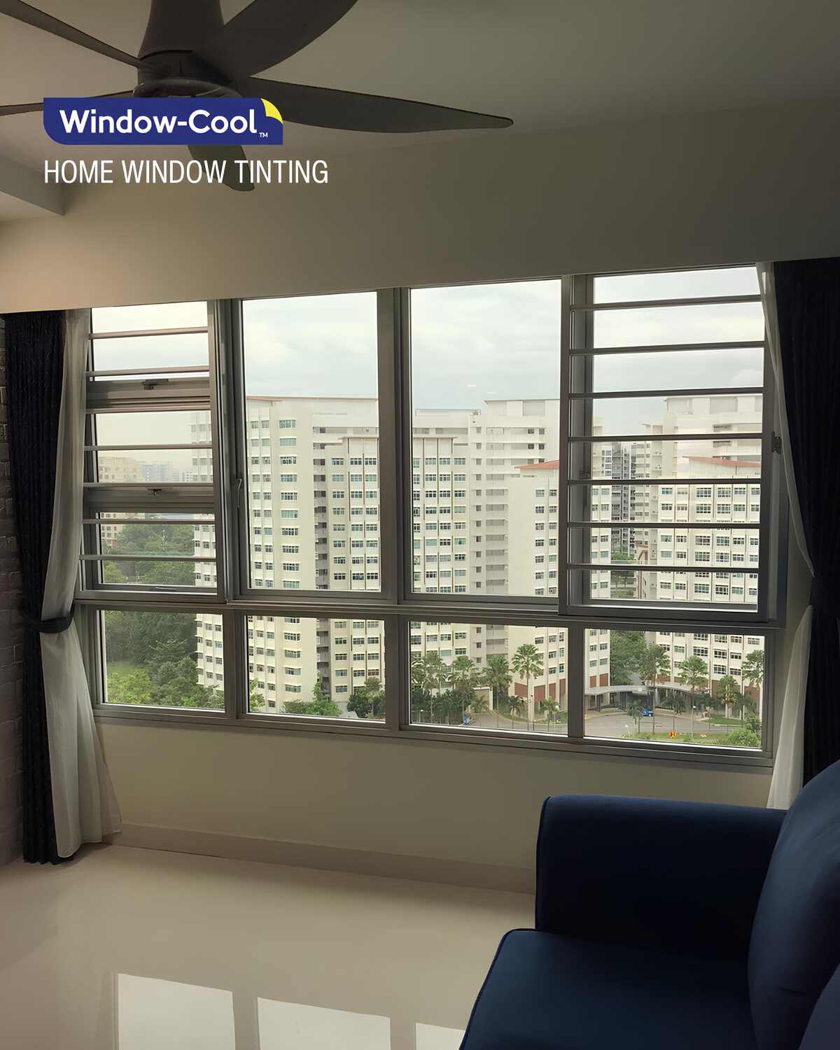 Heat Reducing Window Film for HDB Windows - Home Window Film Tint