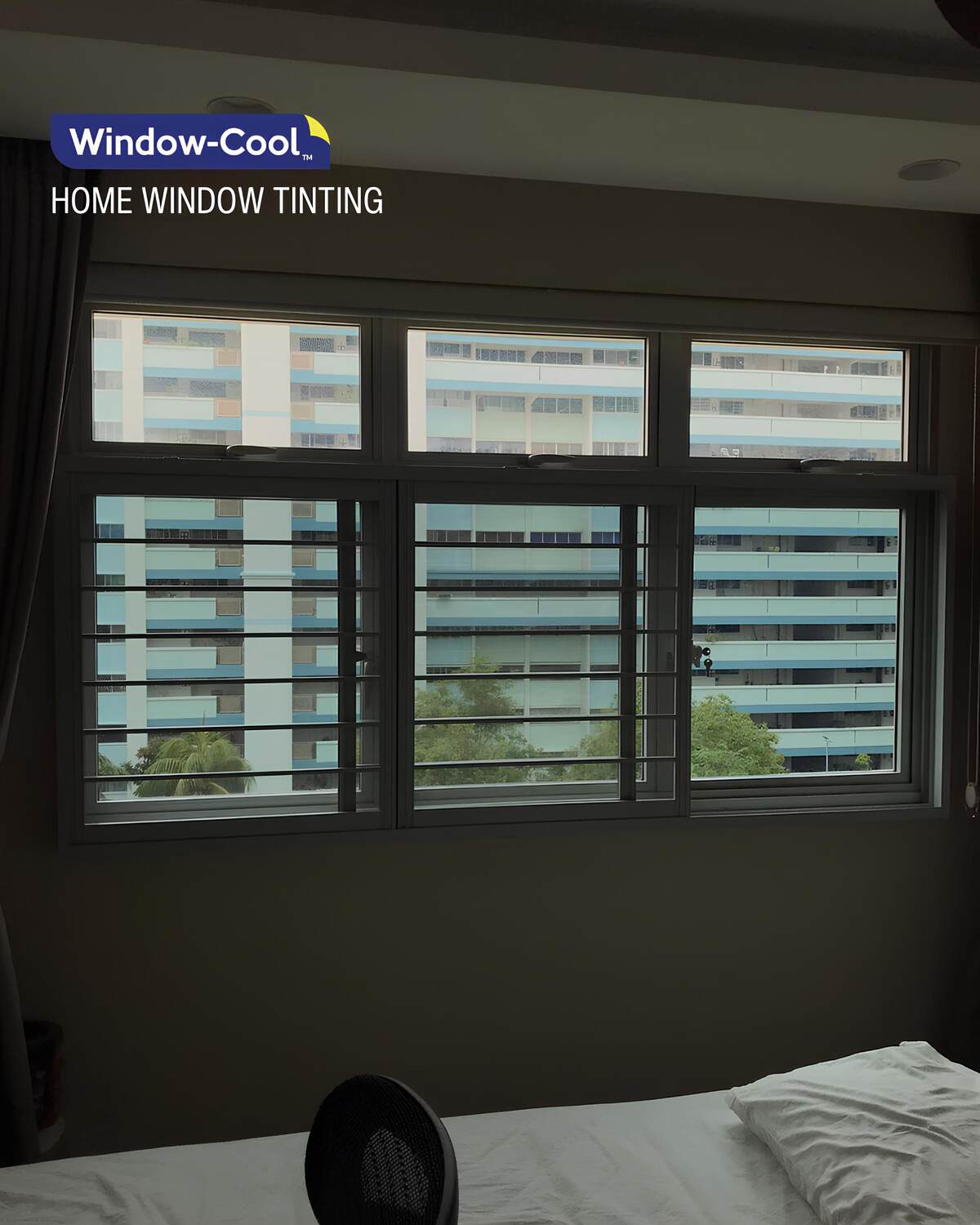 Solar Window Film for HDB Home Bedroom Windows - Home Window Film Tint