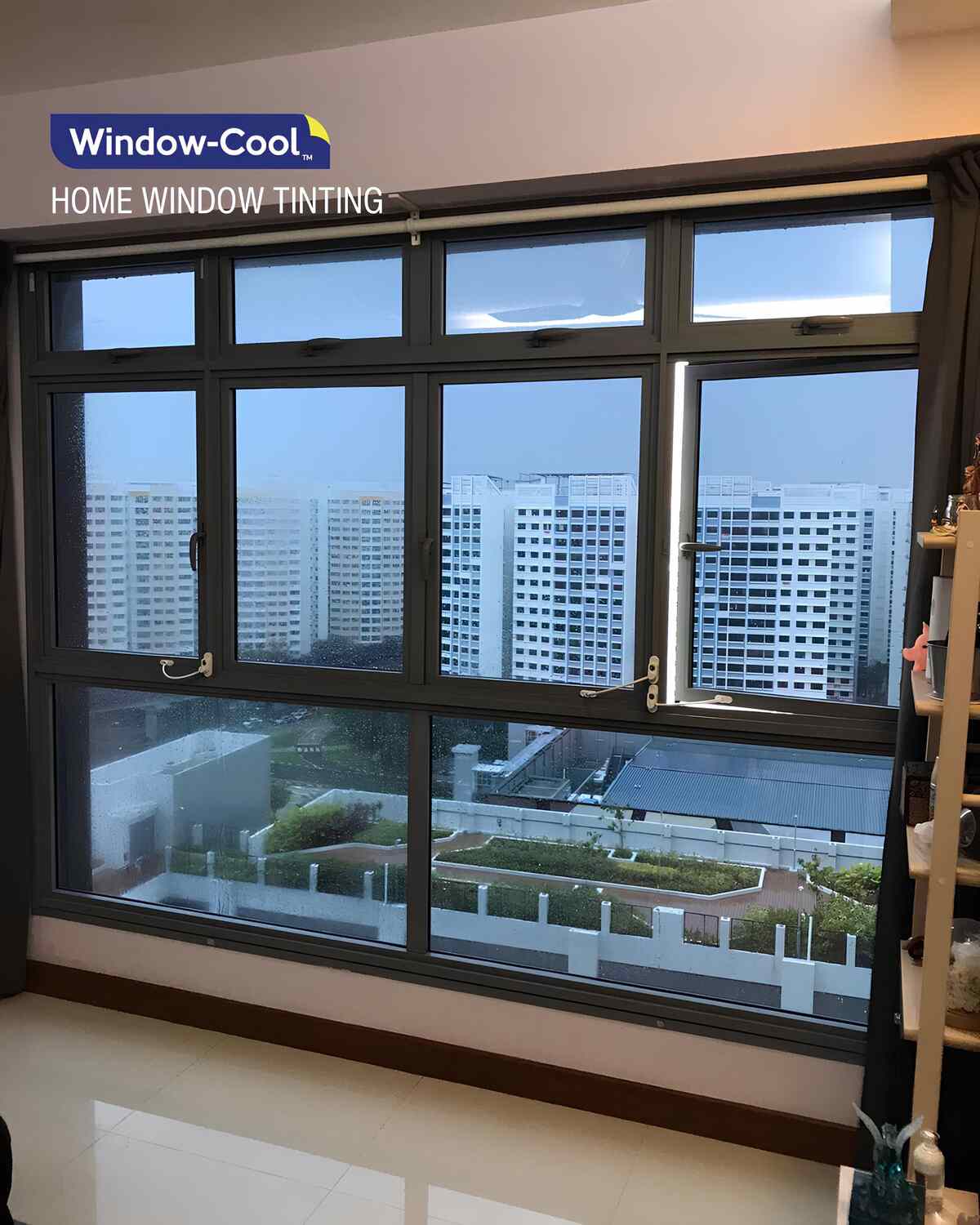 Sun Blocking Window Film for HDB Living Hall Windows - Home Window Film Tint
