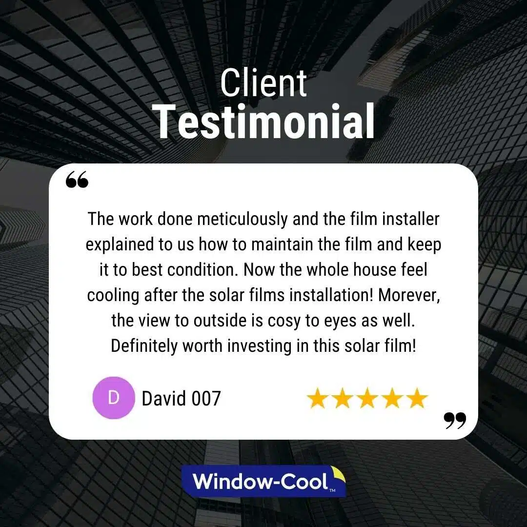 Solar Film Installation - Window Film