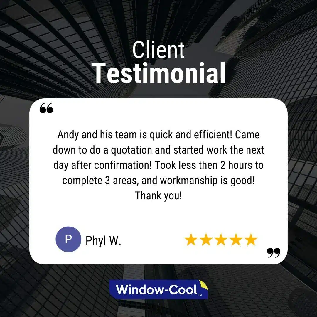 Window Film Review - Window-Cool Glass Tinting Service