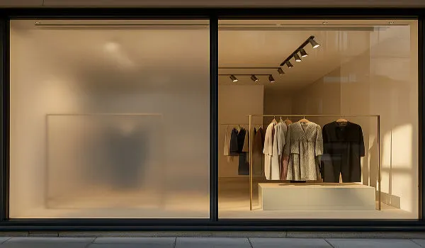 Privacy Frosted Window Film for Shops, Offices, and Commercial Buildings – Stylish, Functional, and UV-Blocking Solution