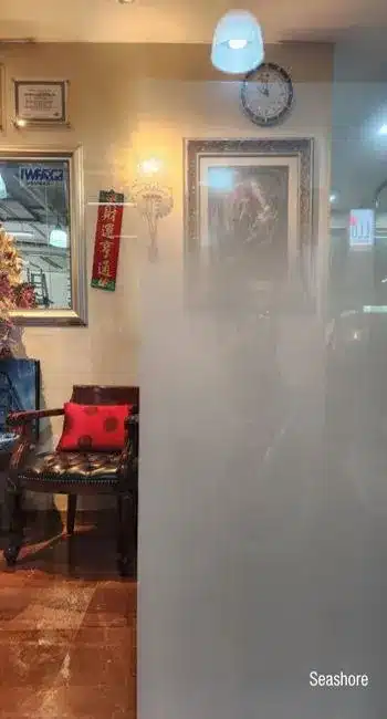 Seashore Gradient Film - Frosted Privacy & Style Glass Solution